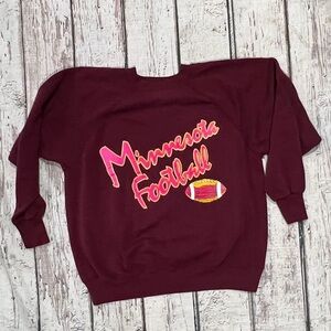 Vintage 80s Minnesota Football Pullover Jumper Crewneck Sweatshirt